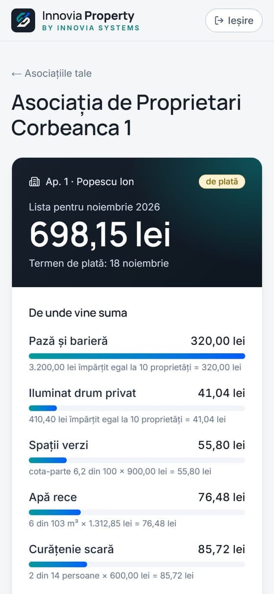 Suma de plată pe telefon
